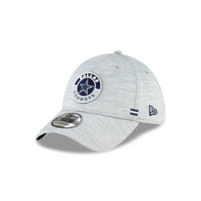 Dallas Cowboys Gorra | New Era Official NFL Fall Sideline 39thirty Stretch Fit Cap Mexico - Grises